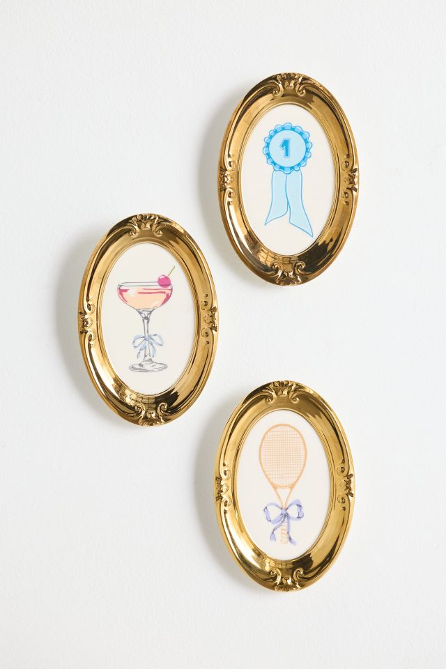 Preppy Icon Framed Ceramic Wall Hanging #2