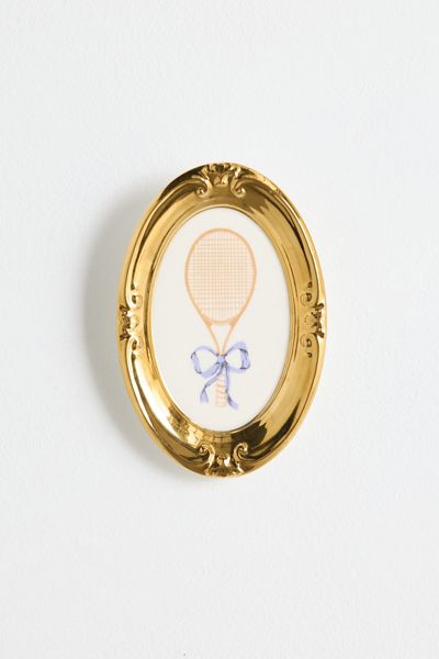 Preppy Icon Framed Ceramic Wall Hanging