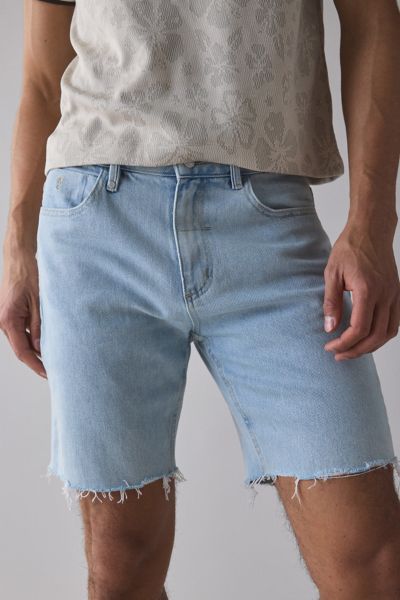Thrills Bones Denim Short In Shadow Blue, Men's At Urban Outfitters In Blue