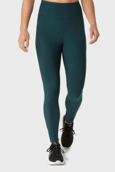 Shop Asics Rib High Waist 7/8 Athletic Legging In Saxon Green, Women's At Urban Outfitters