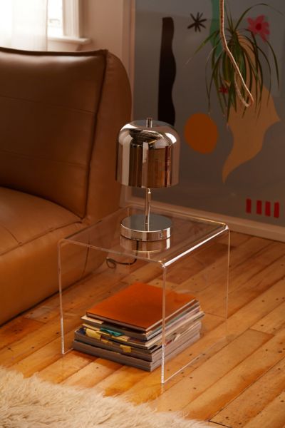 Urban Outfitters Zion Acrylic Side Table In Clear At
