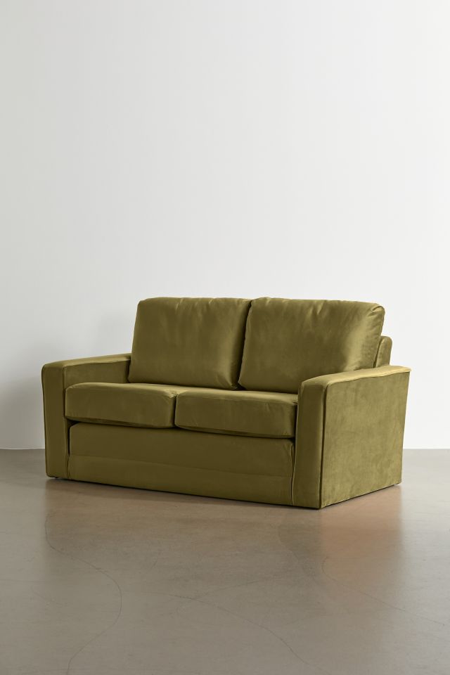 Gavin Upholstered Velvet 2-Seater Sleeper Sofa #1