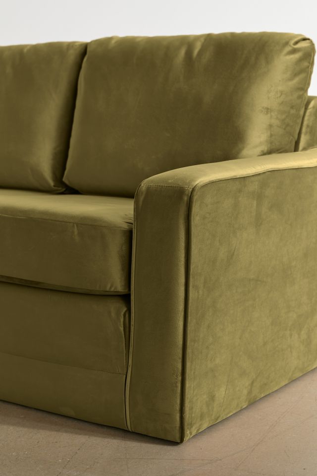 Gavin Upholstered Velvet 2-Seater Sleeper Sofa #2