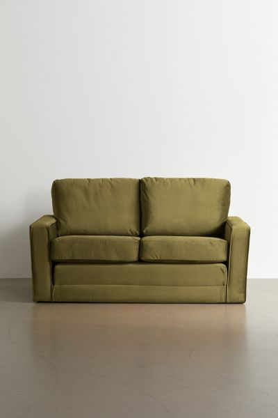 Gavin Upholstered Velvet 2-Seater Sleeper Sofa