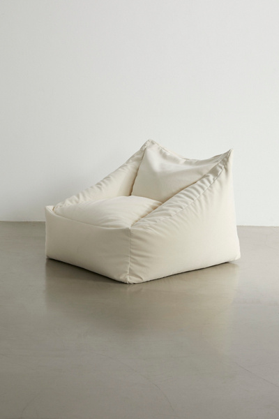 Cooper Velvet Bean Bag Chair - Thumbnail 3