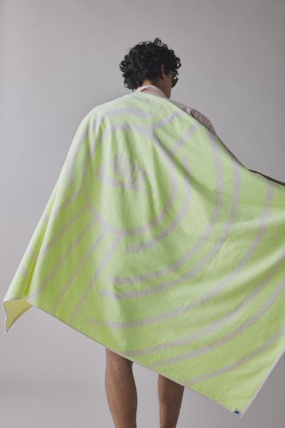 Nike Oversized Reversible Beach Towel In Lime At Urban Outfitters