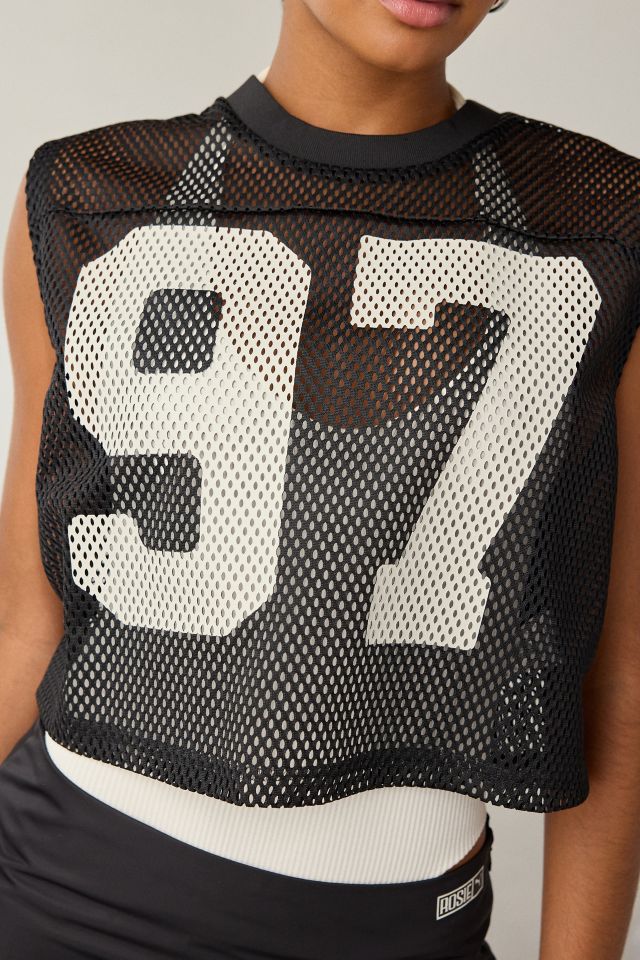Puma X Rosé Graphic Mesh Cropped Jersey Tee #3