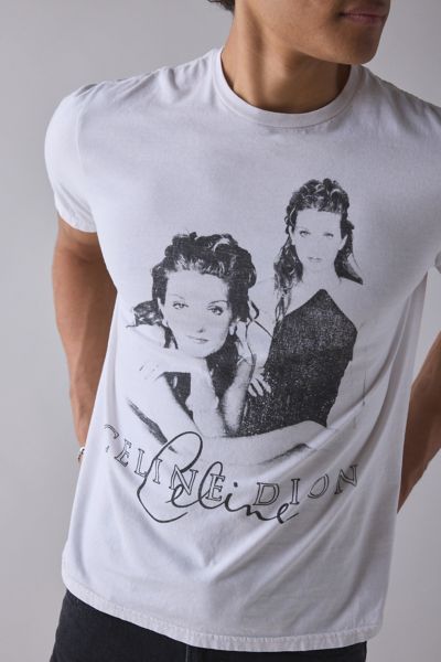 Urban Outfitters Celine Dion Signature Graphic Tee In White, Men's At