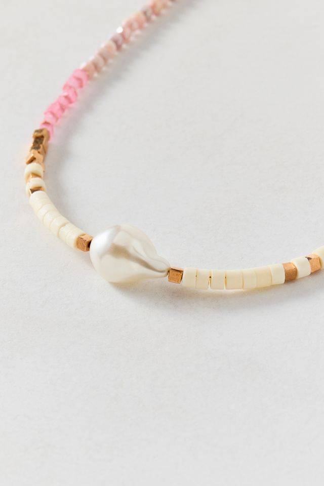 Pearl Colorful Beaded Necklace #1