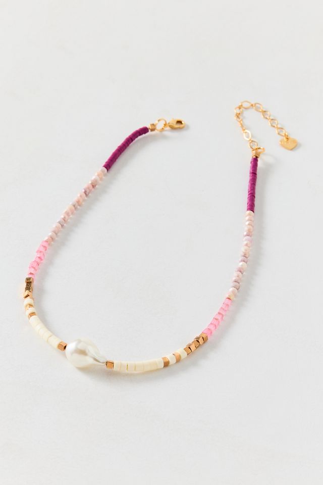 Pearl Colorful Beaded Necklace #2