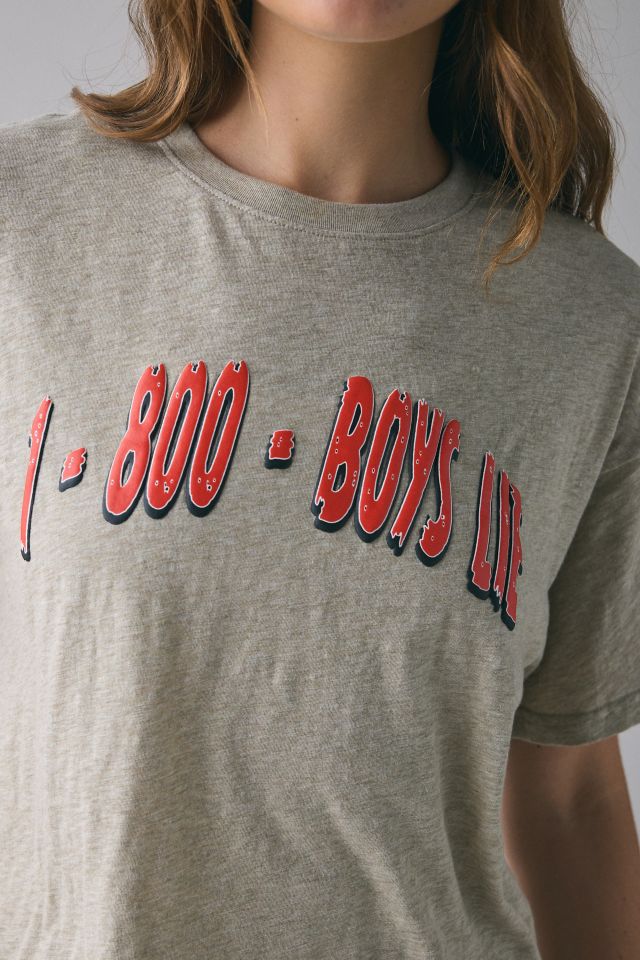 Boys Lie 1-800 Manhunt Graphic Boyfriend Tee #3