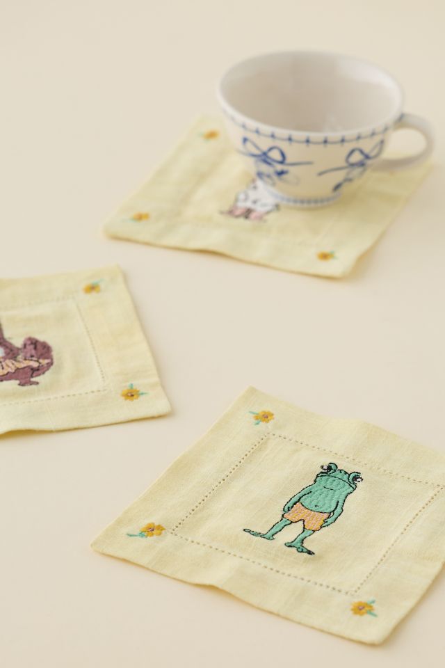 Party Animal Fabric Coaster - Set Of 3 #2