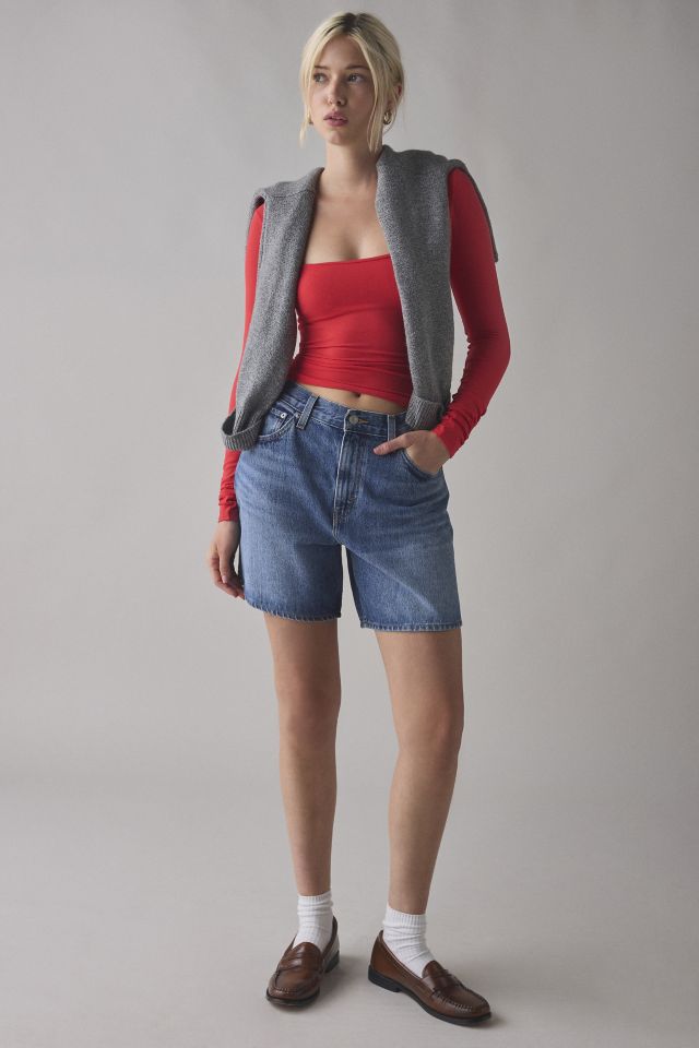 Out From Under Ruby Square Neck Long Sleeve Cropped Tee #2