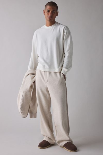 Ugg Tasman Straight Leg Sweatpant In Caribou Heather, Men's At Urban Outfitters In Neutral