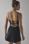 Kimchi Blue Becca Open Tie-Back Fit-And-Flare Mini Dress
