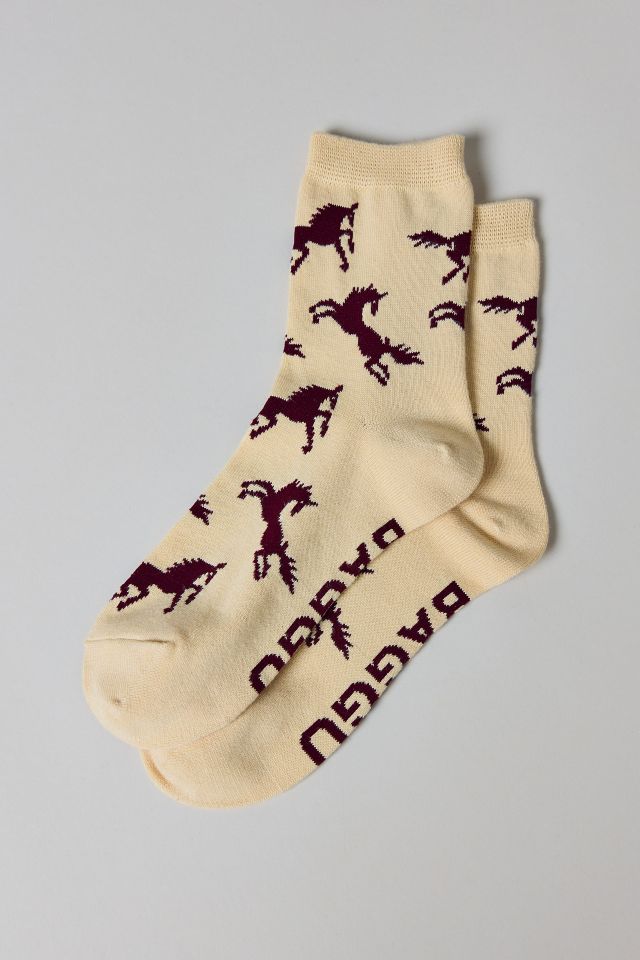 BAGGU Horses Crew Sock #1