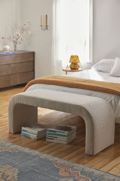 Sienna Curving Boucle Bench