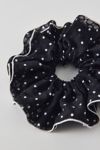 Ruffled Polka Dot Scrunchie