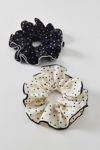 Ruffled Polka Dot Scrunchie