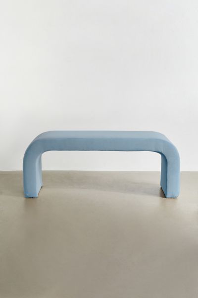 Sienna Curving Velvet Bench