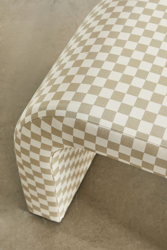 Sienna Curving Checkered Pattern Stool #4