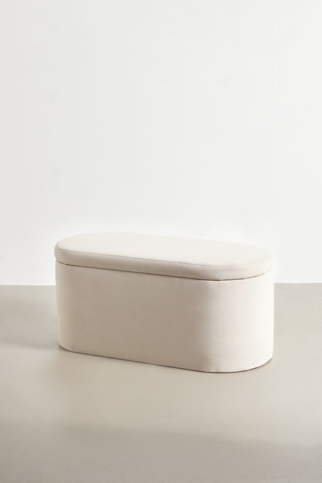 Shae Velvet Storage Bench #2