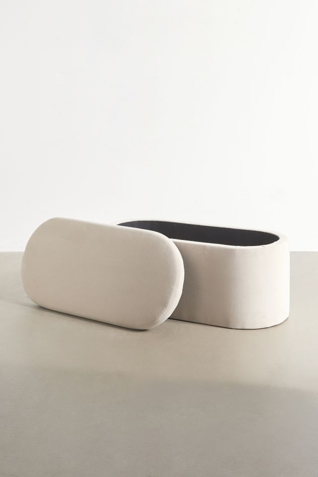 Shae Velvet Storage Bench #3