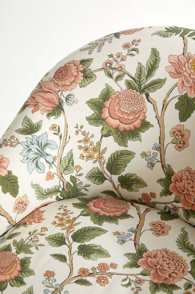 Josie Floral Fringe Lounge Chair #4