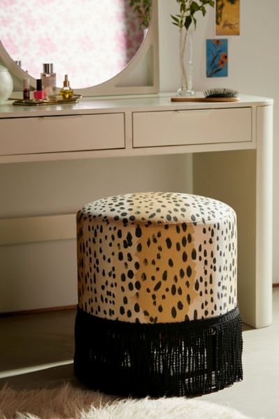 Pierre Fringe Round Stool