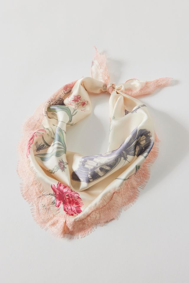 Foulard de tête Blair en satin imprimé #1