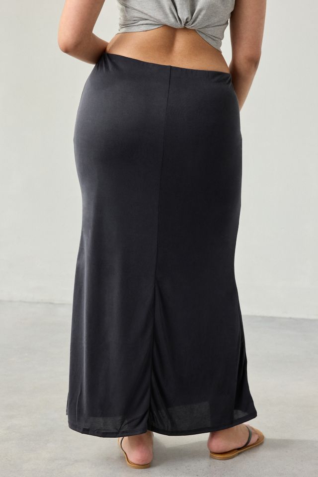 UO Harlow Cupro Low-Rise Maxi Skirt #2