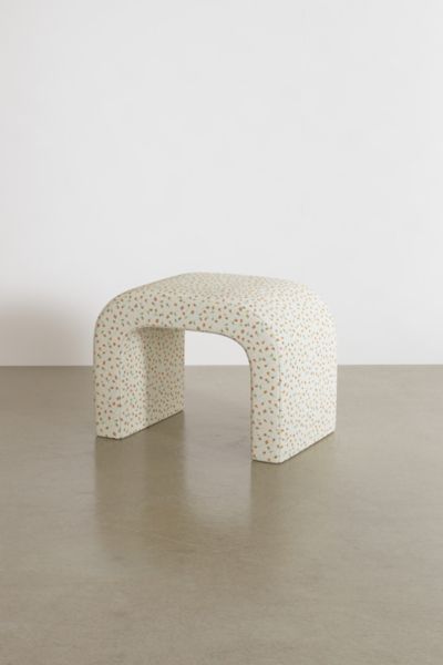 Hale Floral Patterned Curving Ottoman