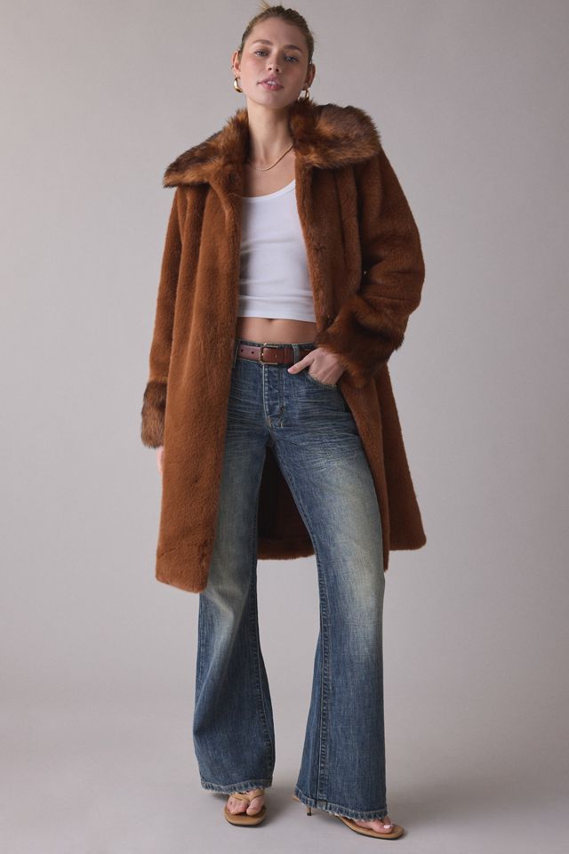 Unreal Fur Timeless Long Faux Fur Coat #1