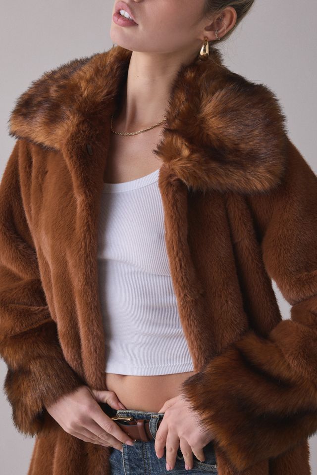 Unreal Fur Timeless Long Faux Fur Coat #3