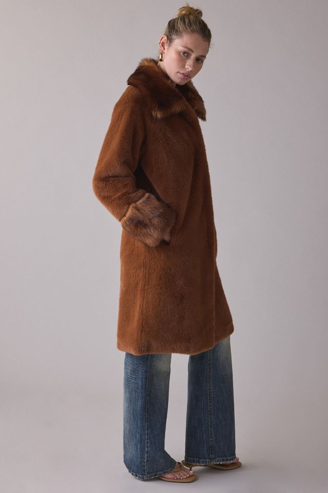 Unreal Fur Timeless Long Faux Fur Coat #5