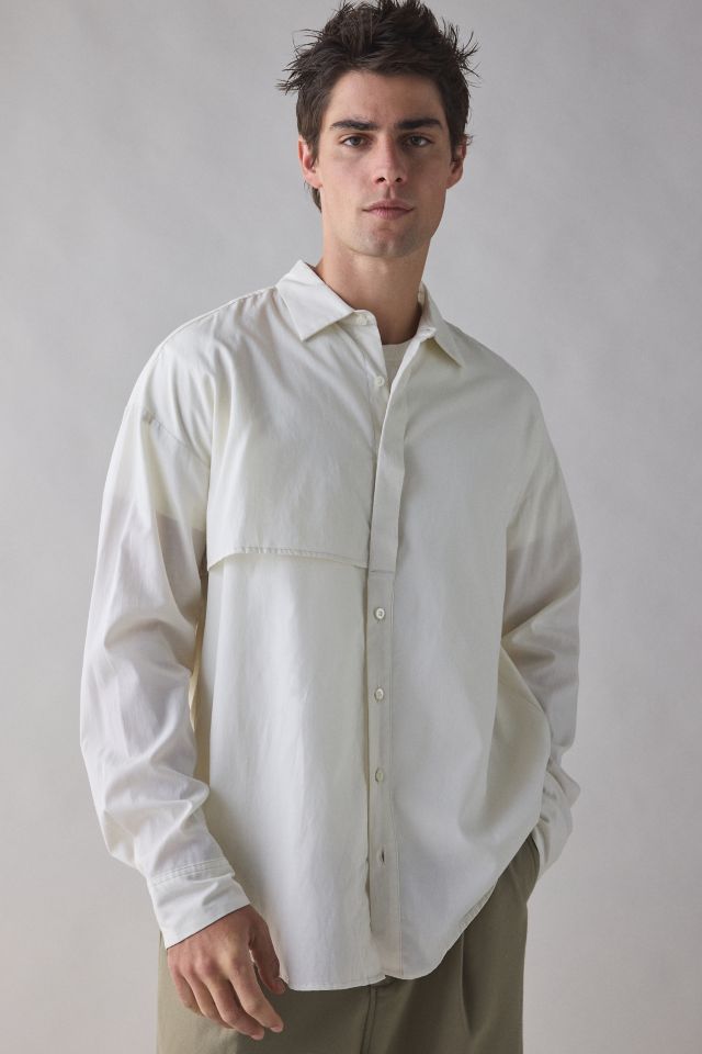 meagratia Asymmetry Button-Down Shirt #1