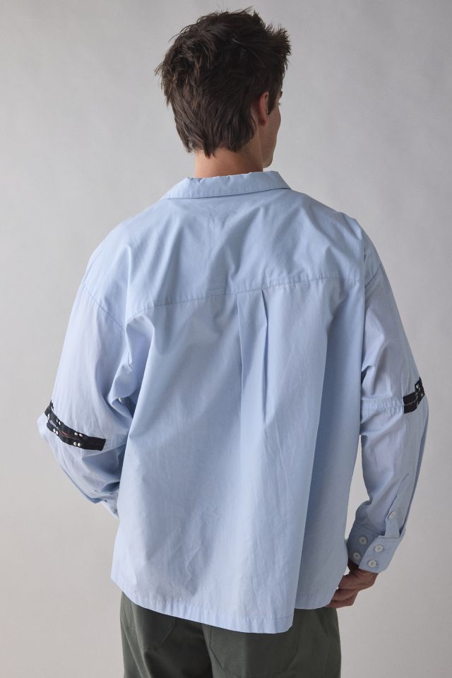 meagratia Open Collar Long Sleeve Shirt #1