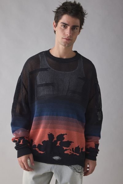 STUSSY ステューシー VERTICAL STRIPE CARDIGAN STUSSY-STRIPE-BRUSHED-CARDIGAN