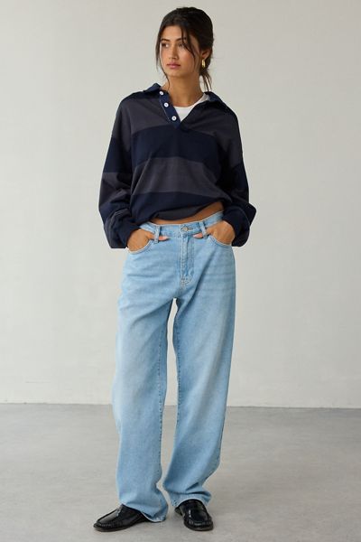 BDG Olive Stovepipe Mid-Rise Jeans