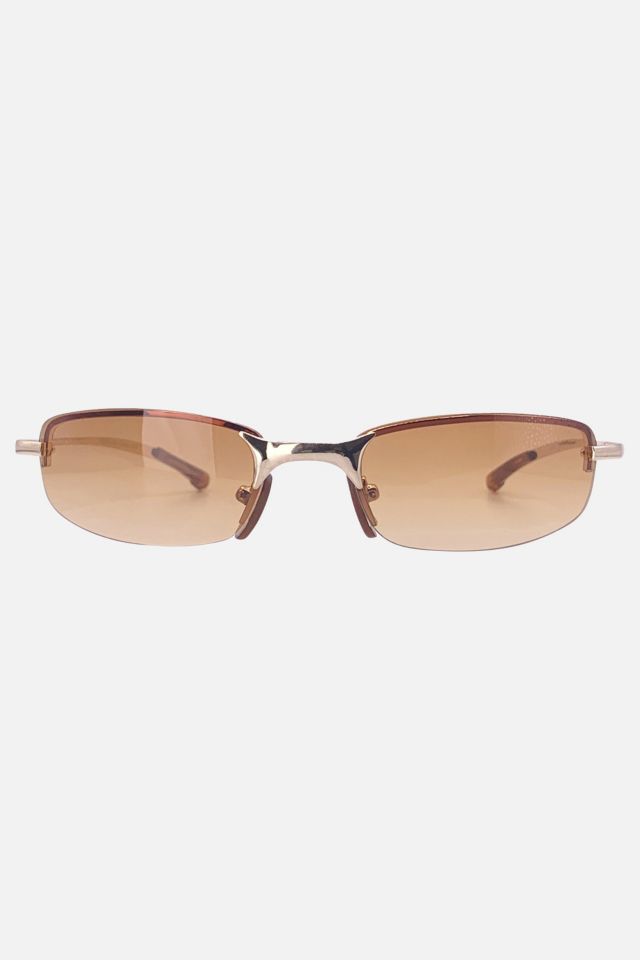 Giant Vintage Chinchilla 90’s Rimless Sunglasses