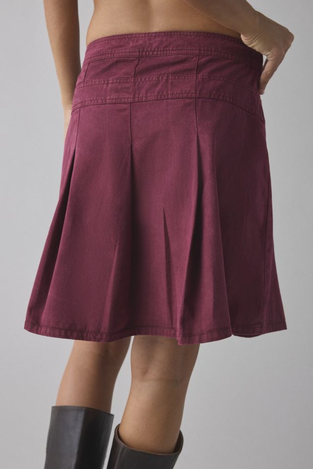 Kimchi Blue Ginny Double Buckle-Front Pleated Midi Skirt #2