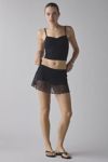 Kimchi Blue Josephina Sheer Lace Micro Mini Skort