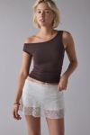 Kimchi Blue Josephina Sheer Lace Micro Mini Skort