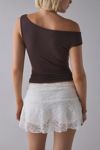 Kimchi Blue Josephina Sheer Lace Micro Mini Skort