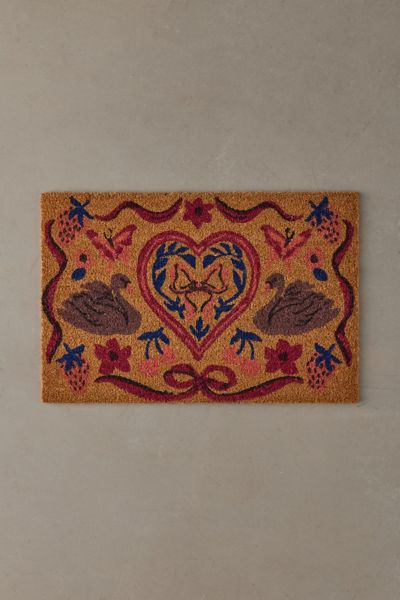 Urban Outfitters Simone Enchanting Coir Doormat In Brown At  In Brown