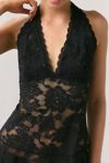 Out From Under Jena Sheer Lace Halter Slip
