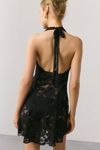 Out From Under Jena Sheer Lace Halter Slip