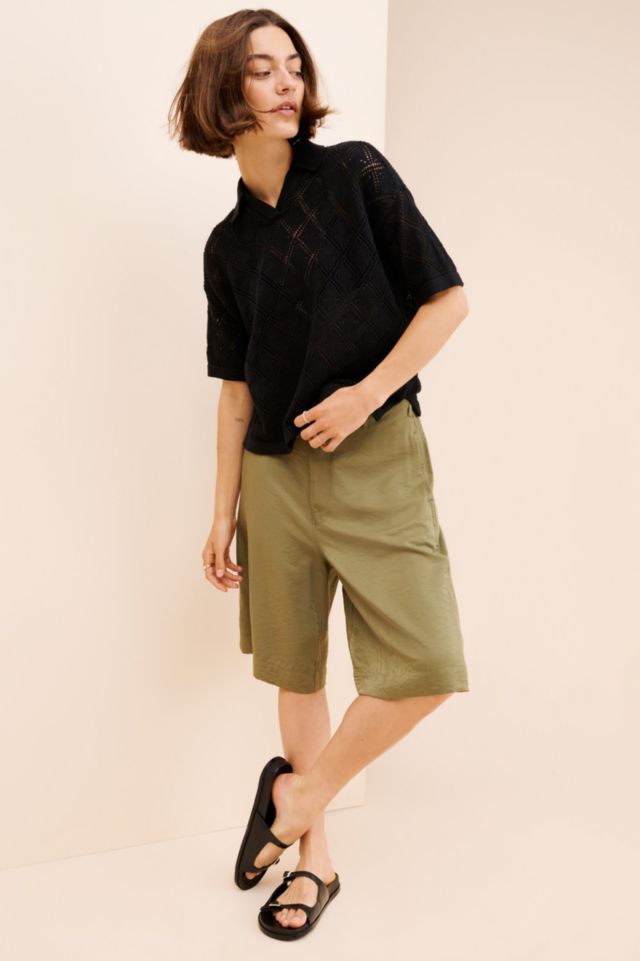 Men's Pointelle Knit Polo Shirt #3
