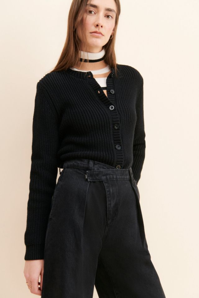 Grey Lab Wide Leg Wrap Waist Jeans #2
