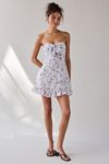 teagan strapless mini dress - black product info and reviews Navy Pinstripe Strapless Mini Dress with Patches – FINESSE
